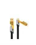 4'ü 1 Arada USB Hızlı Şarj ve Veri Kablosu – 65W Güç, Çoklu Bağlantı, 1.2m-2