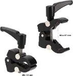 Çok fonksiyonlu kelepçe Super Clamp tutucu, 47 mm'ye kadar borular, masalar ve tripodlar için-5