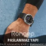 Samsung ile Uyumlu [2025] Metal Hasır Kordon Galaxy Watch 8 44mm/40mm/Classic 46mm için Manyetik Tas-6