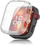 Huawei Watch Fit 4 Pro için Kılıf 360 Full Round Soft Silicone Şeffaf [Watch Fit 4 Pro ile Uyumlu Kı-1