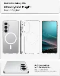 Galaxy S26 Plus ile Uyumlu Şeffaf Magnet Kılıf Ultra Hybrid Mag Fit Clear White - ACS10964-3