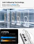 Galaxy S26 Plus ile Uyumlu Şeffaf Magnet Kılıf Ultra Hybrid Mag Fit Clear White - ACS10964-4