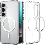 Galaxy S26 Plus ile Uyumlu Şeffaf Magnet Kılıf Ultra Hybrid Mag Fit Clear White - ACS10964-1