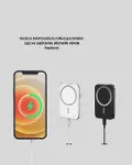 360° Döner Başlıklı MagSafe Araç Telefon Tutucu 15W Güvenli Kablosuz Şarj-3