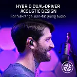 Moray - 24/7 Streaming için ergonomik kulak içi kulaklık (hibrit çift sürücü tasarımı, ergonomik düz-3