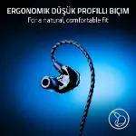 Moray - 24/7 Streaming için ergonomik kulak içi kulaklık (hibrit çift sürücü tasarımı, ergonomik düz-4