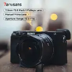7.5mm f2.8 Mark II APS-C Balıkgözü Geniş Açı Manuel Sabit Lens Canon R Dağı Aynasız Kameralar R RP R-4