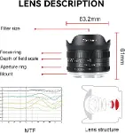 7.5mm f2.8 Mark II APS-C Balıkgözü Geniş Açı Manuel Sabit Lens Canon R Dağı Aynasız Kameralar R RP R-6
