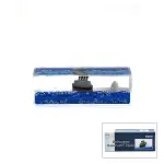 MAVİ SU GEMİ - ADA D.GEN MİKA YÜZEN BATMAYAN DEKORATİF BİBLO AKVARYUM 4.5X13X4.2CM-1