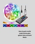 10 Metre Telefon Kontrollü Smart Şerit Led USB RGB Kumandalı-3