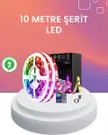 10 Metre Telefon Kontrollü Smart Şerit Led USB RGB Kumandalı-1