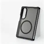 Galaxy Z Fold 8 İçin Kamera Korumalı Manyetik Şarj Özellikli Şeffaf Tunex Kapak Siyah-5