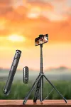 Kumandalı Tripod Telefon Tutucu Selfie Çubuğu 360 Derece Dönebilen-4