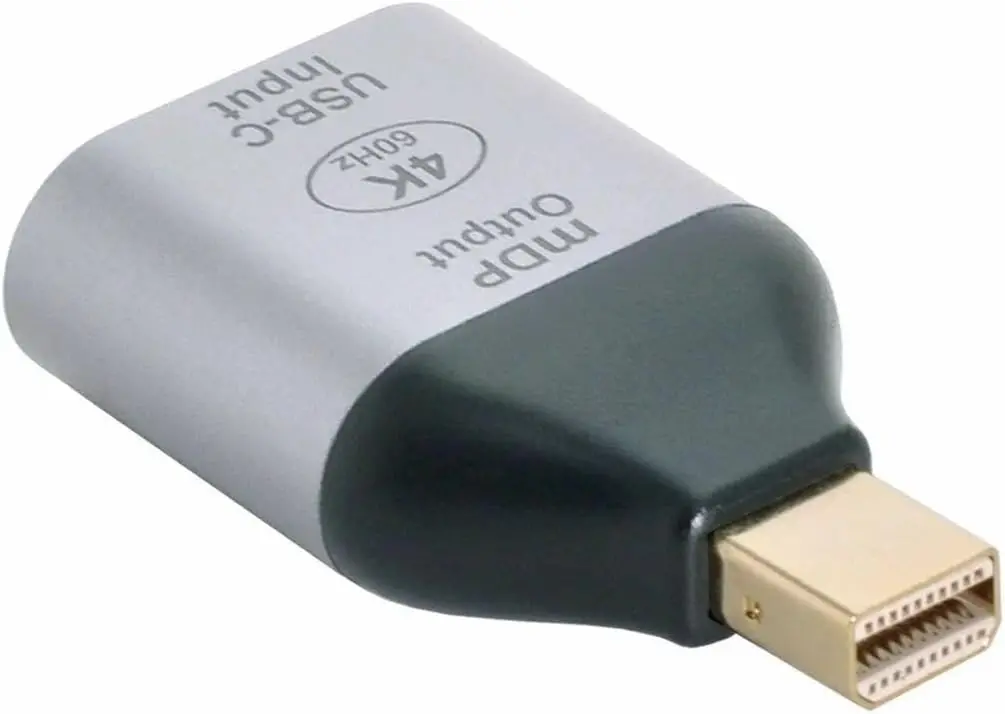 USB-C to Mini DisplayPort Adaptör 4K 60Hz Görüntü Aktarıcı Type-C to mDP Dönüştürücü Laptop Tablet H