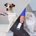 SOGUD Tüy Toplayıcı Set 7 Rulo + 1 Sap – Toplam 420 Yaprak – Kedi Köpek Tüyü ve Toz Temizleyici – Gi-6