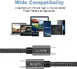 Solid 100W 5A Type C to Type C iPhone 15 Pro Max Plus Hızlı Şarj ve Data Kablosu Halat Örgülü Space-4