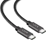 Solid 100W 5A Type C to Type C iPhone 15 Pro Max Plus Hızlı Şarj ve Data Kablosu Halat Örgülü Space-1