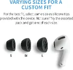 Apple AirPods Pro Generation 1 & 2 için Köpük Kulak Uçları, Çeşitli S, M & L, 3 Çift - Üstün Konfor,-7