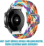 Samsung Galaxy Watch 4 44mm için Kordon Braided Loop Band Pride Edition [Galaxy Watch 4 44mm ile Uyu-1
