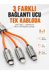 Çinko Alaşımlı Metal Konnektörlü Dayanıklı 6A Hızlı Şarj Kablosu-1
