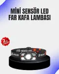 Kamp ve Yürüyüş İçin Sensörlü LED Kafa Feneri Ayarlanabilir-1