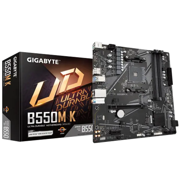 B550M K, rev.1.0, 4xDDR4, 2xM.2, DP, HDMI, AM4 Soket Anakart