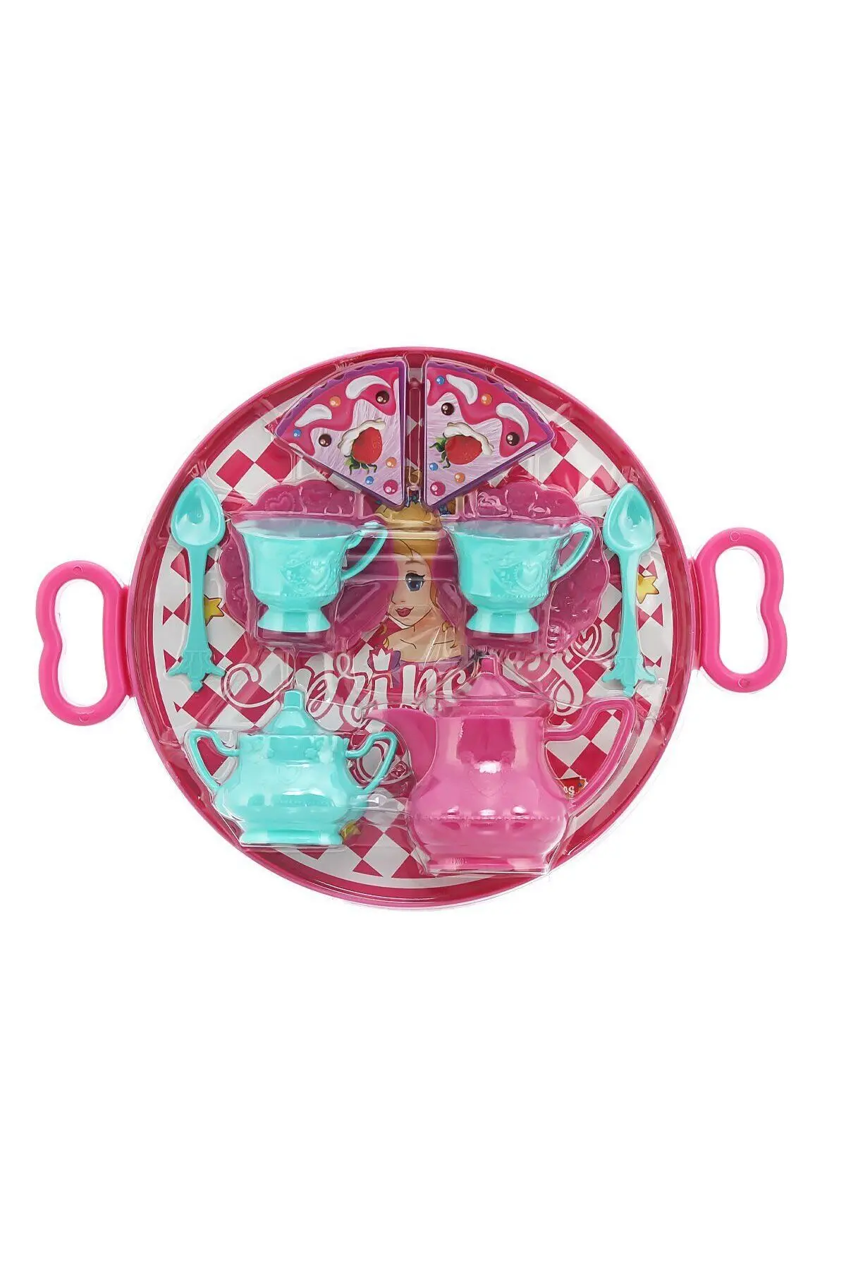 ERN-893 Heroes Toys Tepsili Çay Ve Kek Seti