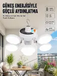 Güneş Enerjili Katlanabilir 5 Kanatlı Solar Bahçe Lambası-1