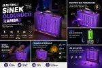 Elektrikli Sinek Öldürücü Lamba | Şarjlı, Sessiz, LED Işıklı Etkili Koruma-4