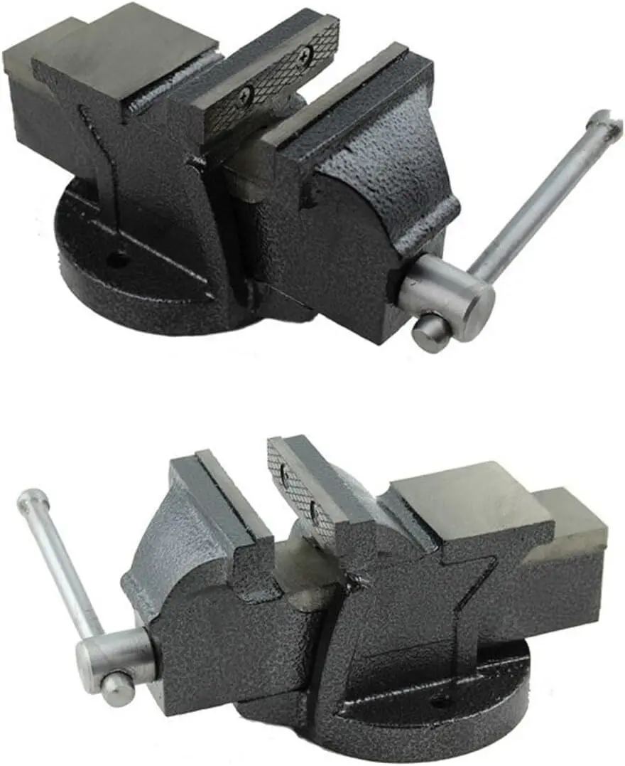 Alman 100 mm Örslü Sabit Mengene Özel Alaşımlı Paslanmaz Dövme Çelik Masa ve Tezgah Mengenesi 4''