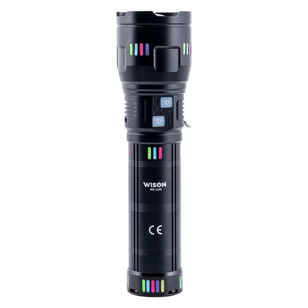 WS-1150 Uzun Menzilli 60 Watt 5500 Lümen Profesyonel Güçlü El Feneri