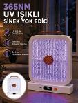 UV Işıklı Şarj Edilebilir Sinek Yok Edici Elektrikli Lamba Beyaz-1