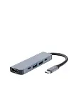Çevirici Dönüştürücü Adaptör Macbook 3 In 1 Type-C To Hdmı USB 3.0-3