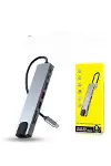 Çevirici Dönüştürücü Adaptör Macbook 3 In 1 Type-C To Hdmı USB 3.0-5