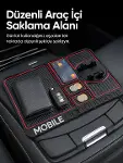 Telefon Standlı Araç İçi Organizer Kaydırmaz Silikon Konsol Düzenleyici Mat-1