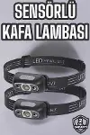 Kafa Lambası Kamp Lambası Led Işık Şarjlı Ayarlanabilir-2