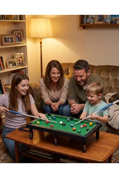 Çocuklar İçin Bilardo Seti Masaüstü Snooker ve Pool Oyuncak