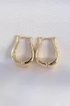 Pirinç Gold Renk İçi Boş Gül Küpe-2