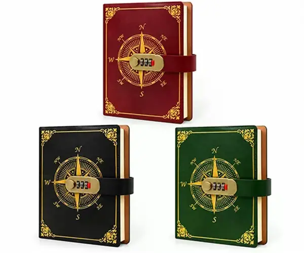 Özel Tasarım Şifreli Deri Defter Alk3952