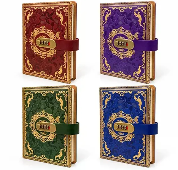 Özel Tasarım Şifreli Deri Defter Alk3953
