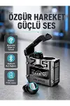 IPX5 Su Geçirmez Kablosuz Bluetooth Kulaklık – Powerbank Şarj Kutulu, Düşük Gecikmeli Oyun Modu-1