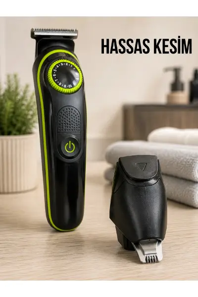 Erkek Bakım Seti 5'i 1 Arada 0-10 mm Ayarlanabilir Çok Fonksiyonlu Tıraş Makinesi