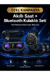 Yeni Nesil Kampanyası Bluetooth Bağlantılı Akıllı Saat ve Kablosuz Kulaklık Dijital Göstergeli-1