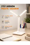 LED Işıklı Masa Lambası – Göz Yormayan, Kısılabilir ve Esnek Başlıklı Yeni Nesil-1