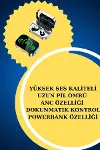 Yeni Nesil Kaliteli Akıllı Saat ve Kablosuz Bluetooth Kulaklık Yüksek Ses Kaliteli-2