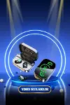 Yeni Nesil Kaliteli Akıllı Saat ve Kablosuz Bluetooth Kulaklık Yüksek Ses Kaliteli-5
