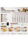6PCS MİNİ=13CM Metal Çırpıcı-2