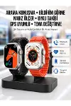 Yeni Model Akıllı Saat Ultra Smart Watch Gümüş Kasa 45mm Titreşim-1