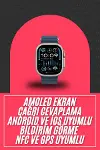 49mm Akıllı Saat Amoled Ekranlı Kadın Erkek Kol Saati Plastik Kordon Yeni Nesil-2