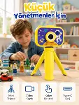 Çocuk Kamerası Fotoğraf ve Video Çekimi Mini Tripodlu Şarjlı Dijital Kamera 2.0 TFT Ekran-1